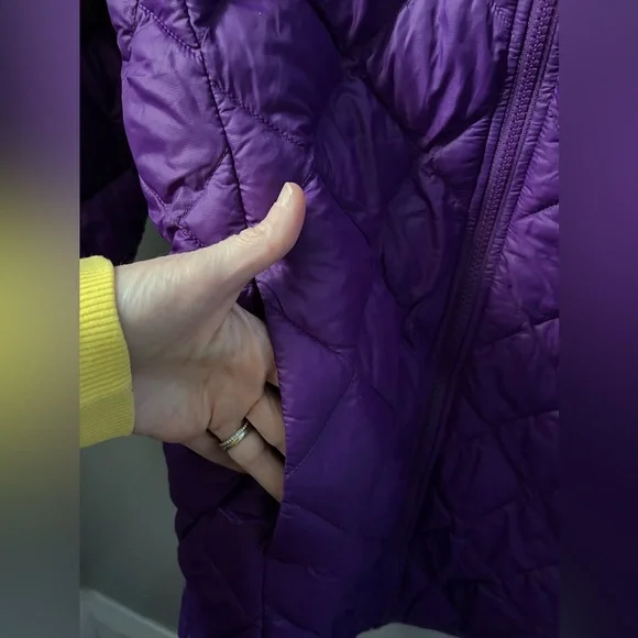 New THE NORTH FACE Youth Big Girls ThermoBall Parka in Gravity Purple Size 14/16 - Picture 5 of 12